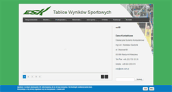 Desktop Screenshot of esk.com.pl