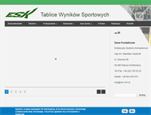 Tablet Screenshot of esk.com.pl